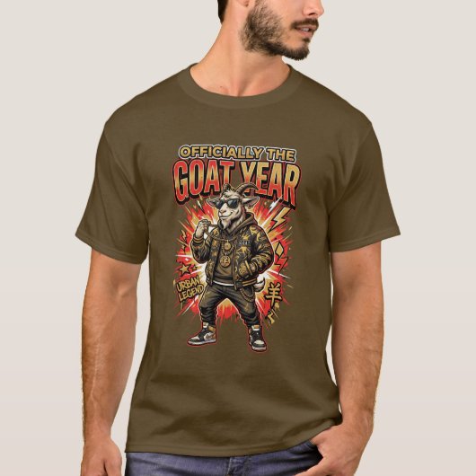 Year Of The Fire Goat 2027 Officially Goat Year  Tシャツ (正面)