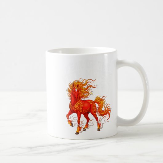 Year Of The Fire Horse Chinese New Year 2026 Zodia コーヒーマグカップ (右)