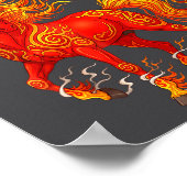 Year Of The Fire Horse Chinese New Year 2026 Zodia ポスター (角)