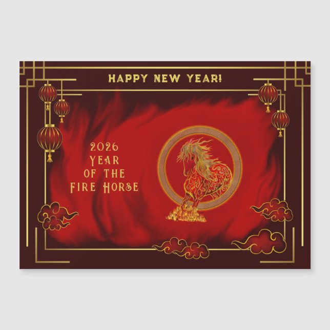 Year of the Fire Horse , Happy Lunar New Year (正面)
