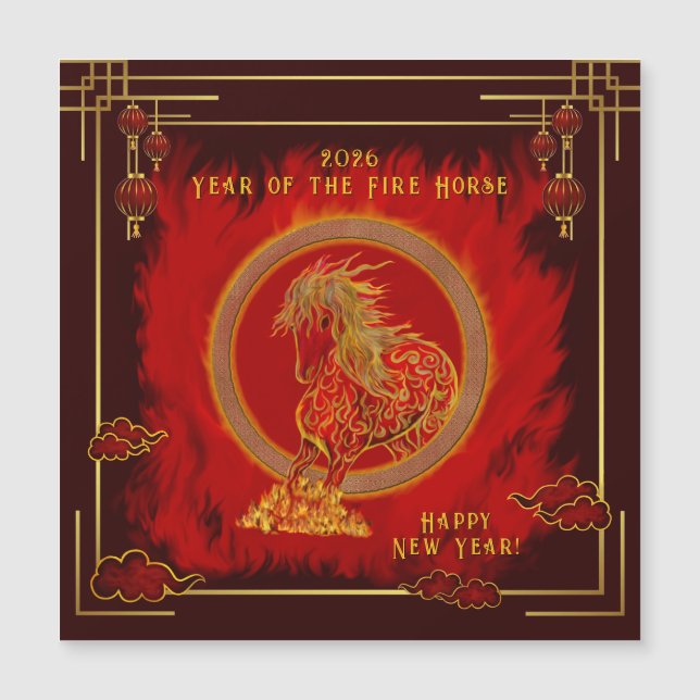 Year of the Fire Horse , Happy Lunar New Year (正面)