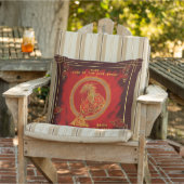 Year of the Fire Horse , Happy Lunar New Year アウトドアクッション (椅子)