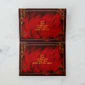 Year of the Fire Horse , Happy Lunar New Year ノートカード (内部)