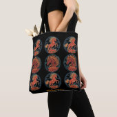 Year of the Fire Horse Tote トートバッグ (クローズアップ)