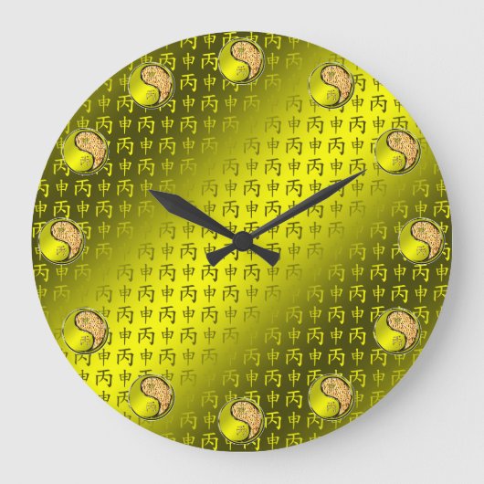 Year of the Fire Monkey ラージ壁時計 (正面)