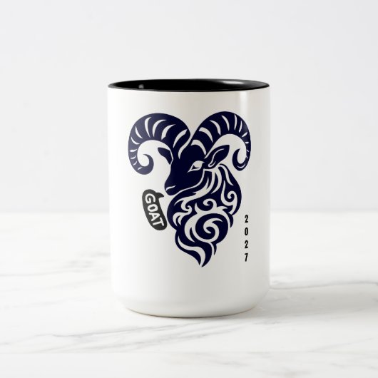 Year of the Goat 2027 ツートーンマグカップ (中央)