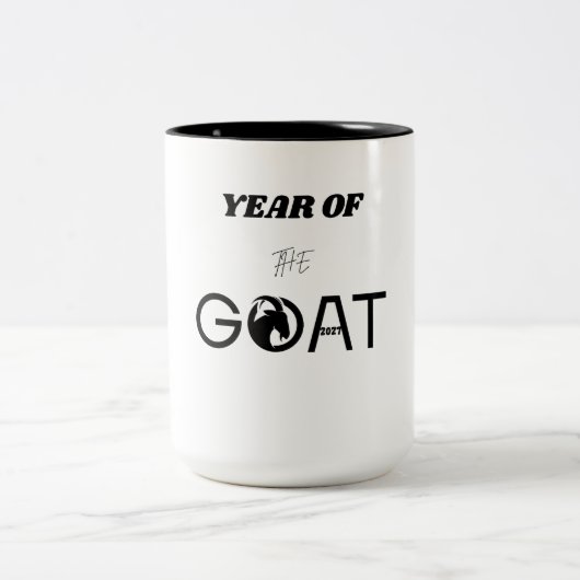 Year of the Goat 2027 ツートーンマグカップ (中央)