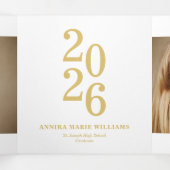 Year of the Graduate Multi Photo 三つ折り案内状 (内部中)