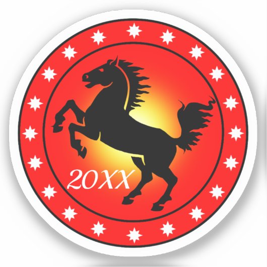Year of the Horse シール (正面)