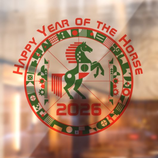 Year of the Horse 2026 ウィンドウサイン (シート2)