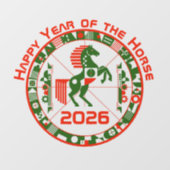 Year of the Horse 2026 ウィンドウサイン (シート)