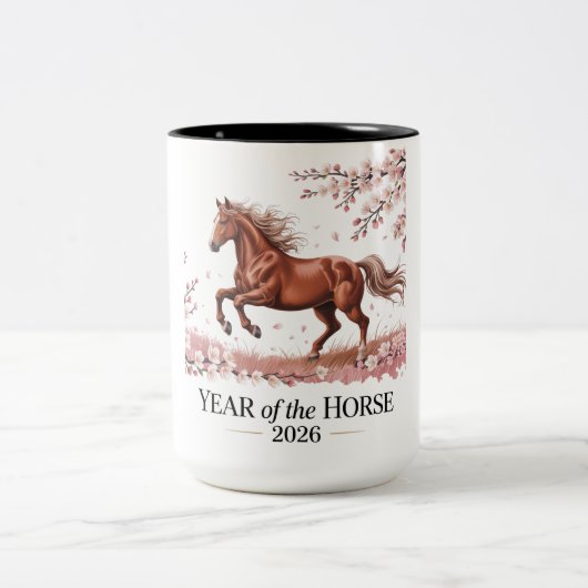 Year of the Horse 2026 ツートーンマグカップ (中央)
