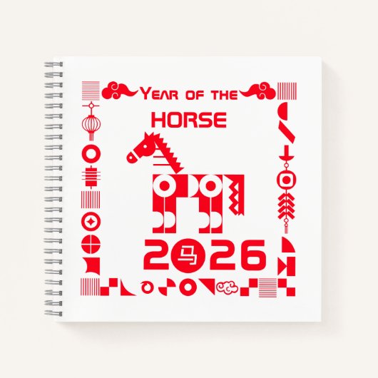Year of the Horse 2026 ノートブック (正面)