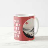 Year of the Horse 2026 Chinese New Year  コーヒーマグカップ (正面右)