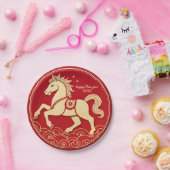 Year of the Horse 2026 Chinese New Year  ペーパープレート (パーティー)