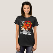 Year Of The Horse 2026 Cute Chinese Lunar New Year Tシャツ (正面フル)
