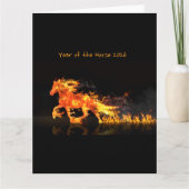 Year of the Horse 2026 (Fire Horse) カード (正面)