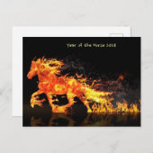 Year of the Horse 2026 (Fire Horse) シーズンポストカード (正面/裏面)