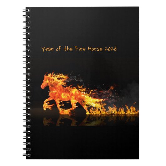 Year of the Horse 2026 (Fire Horse) ノートブック (正面)