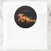 Year of the Horse 2026 (Fire Horse) ラウンドシール (バッグ)