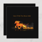Year of the Horse 2026 (Fire Horse) Flat Card (正面/裏面)