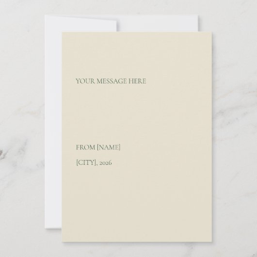 Year of the Horse 2026 Invitation 招待状 (裏面)