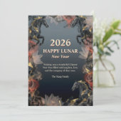Year of the Horse 2026 Lunar Chinese New Year シーズンカード (スタンド正面)