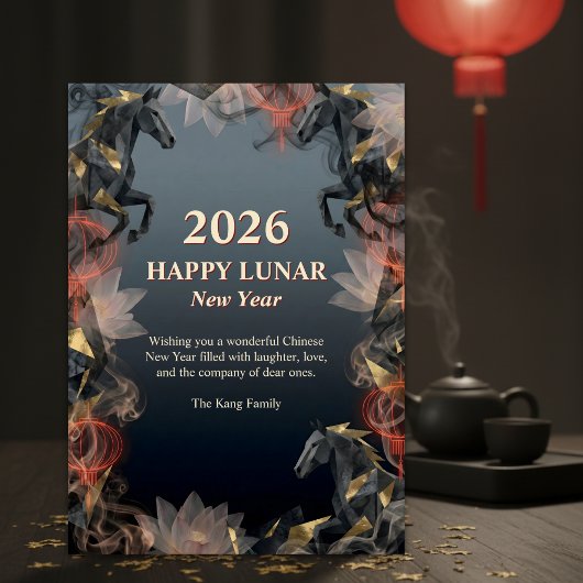 Year of the Horse 2026 Lunar Chinese New Year シーズンカード