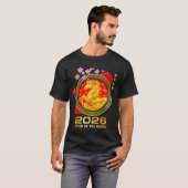 Year Of The Horse 2026 Lunar New Year Chinese Men  Tシャツ (正面フル)
