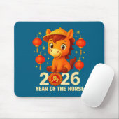 Year Of The Horse 2026 Lunar New Year Chinese New  マウスパッド (マウス)