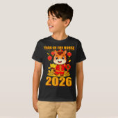 Year Of The Horse 2026 Lunar New Year Chinese  Tシャツ (正面フル)