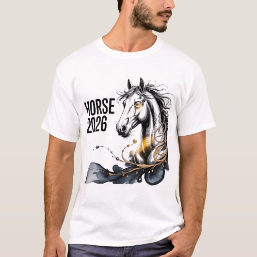 Year of the Horse 2026 Tシャツ (正面)