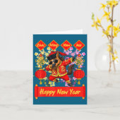 Year Of The Horse 2026 Vietnamese Lunar New Year 2 カード (黄色い花)