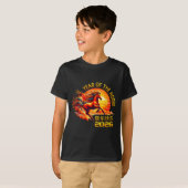 Year Of The Horse Chinese Lunar New Year 2026 Fire Tシャツ (正面フル)