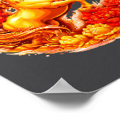 Year Of The Horse Chinese Lunar Zodiac Astrology A ポスター (角)