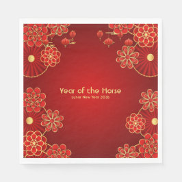 Year of the Horse Chinese New Year スタンダードランチョンナプキン