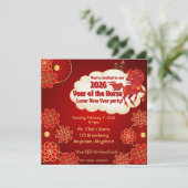Year of the Horse Chinese New Year 招待状 (スタンド正面)