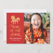 Year of The Horse Chinese New Year Card シーズンカード (正面)