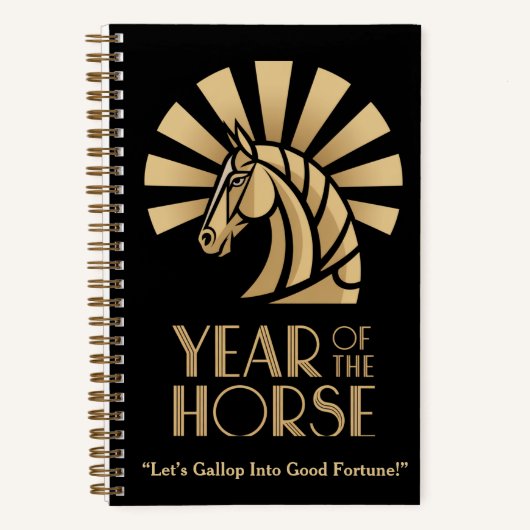 Year of the Horse Chinese Zodiac Notebook ノートブック (正面)