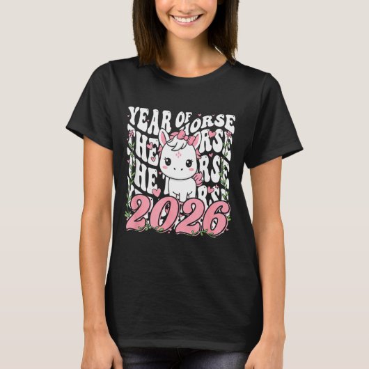 Year Of The Horse For Girls Tシャツ (正面)