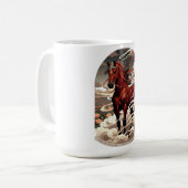 Year of the Horse Guardian, Lunar New Year Gift コーヒーマグカップ (正面左)
