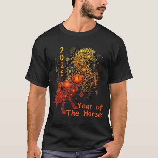Year Of The Horse Happy Chinese Lunar New Year 202 Tシャツ (正面)