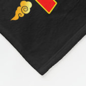 Year Of The Horse Lion Dance Lunar Chinese New Yea フリースブランケット (角)