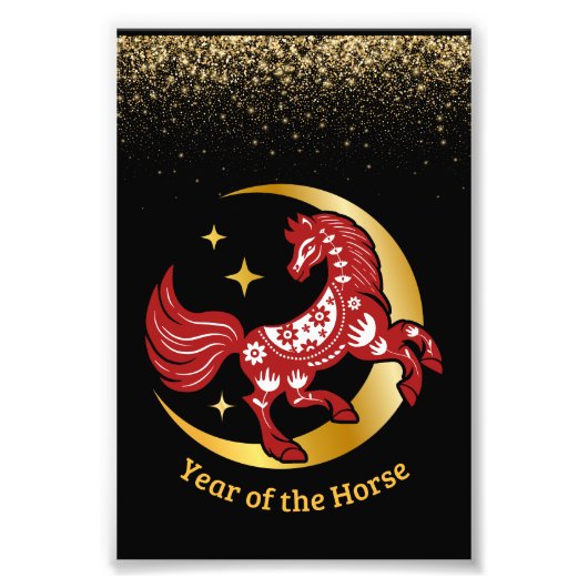 Year of the Horse Lunar  フォトプリント (正面)