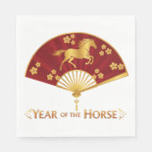 Year of the Horse New Years Eve Party スタンダードランチョンナプキン (正面)