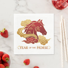 Year of the Horse New Years Eve Party スタンダードランチョンナプキン