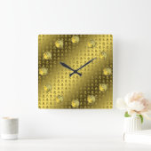 Year of the Metal Dragon スクエア壁時計 (ホーム)