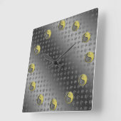 Year of the Metal Rabbit スクエア壁時計 (傾斜)