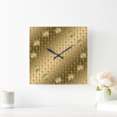 Year of the Metal Rat スクエア壁時計 (ホーム)