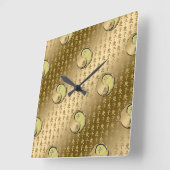 Year of the Metal Rat スクエア壁時計 (傾斜)